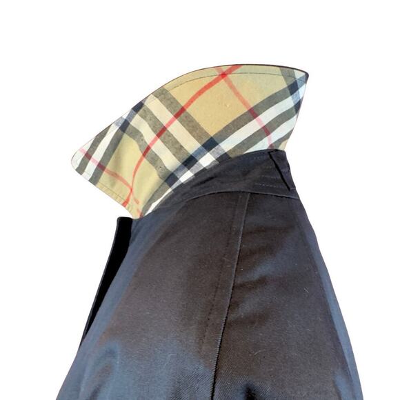 Burberry Trench Coat Black House Check Classic Plaid Winter Lining Jacket US 2 - Picture 3 of 16